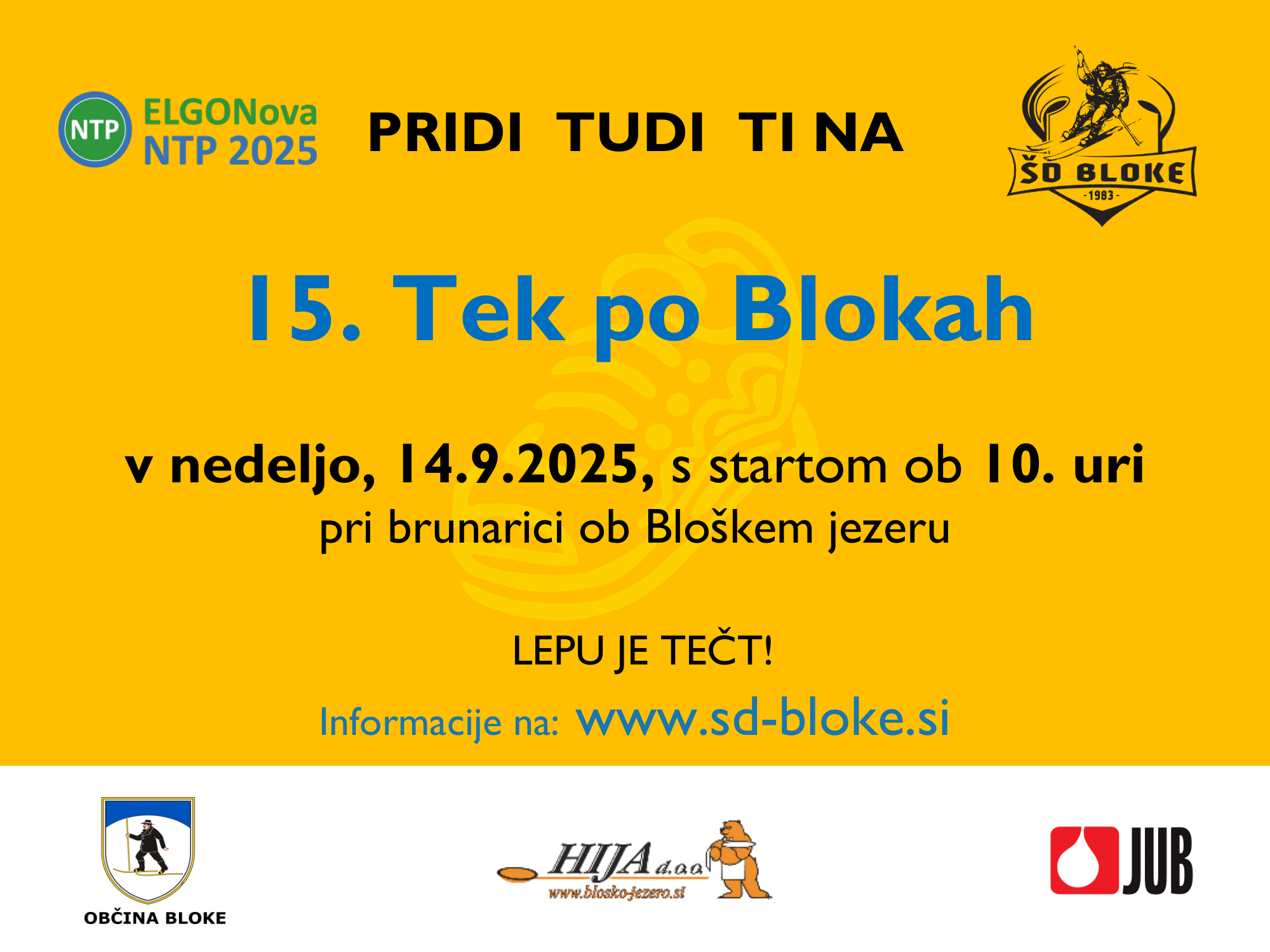 15. Tek po Blokah – razpis